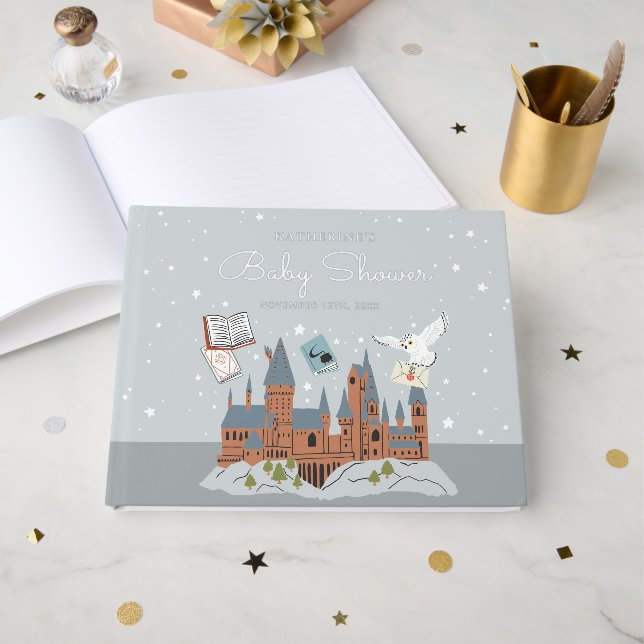 Harry Potter | Baby Shower Guest Gift List Book (Front Open)