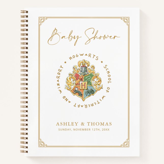 Harry Potter | Baby Shower Guest Gift List Notebook (Front)