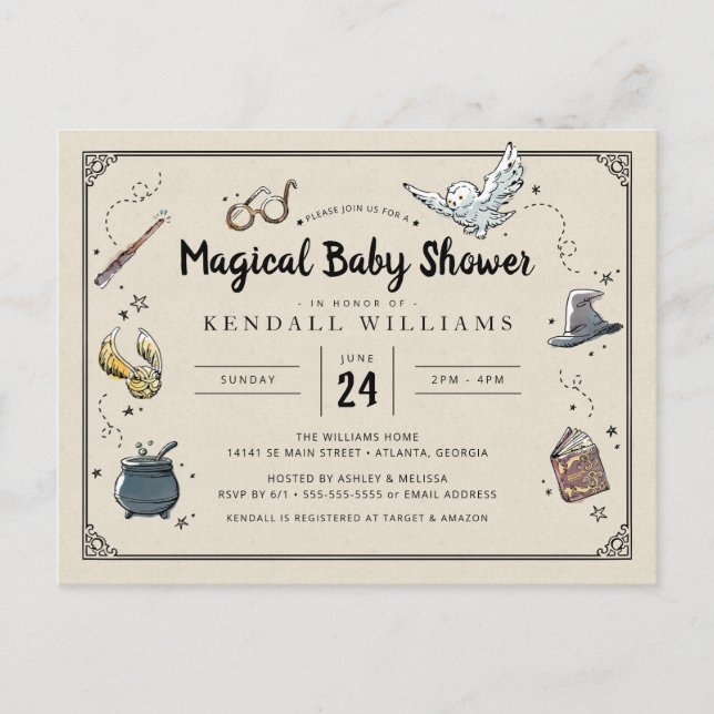 Harry Potter Baby Shower  Postcard (Front)