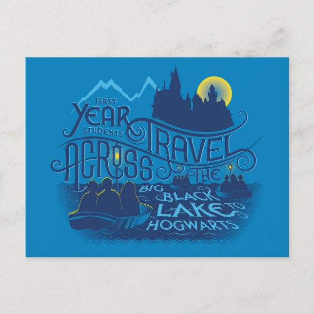 Harry Potter | Black Lake To Hogwarts Postcard (Front)