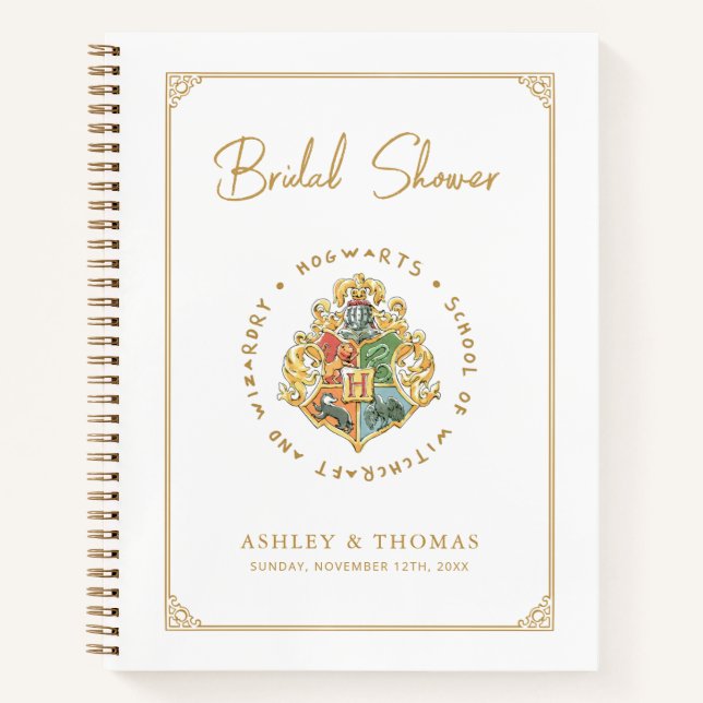 Harry Potter | Bridal Shower Guest Gift List Notebook (Front)