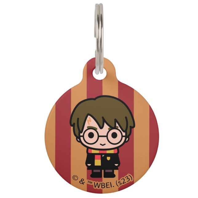 Harry Potter Cartoon Character Art Pet Tag (Front)