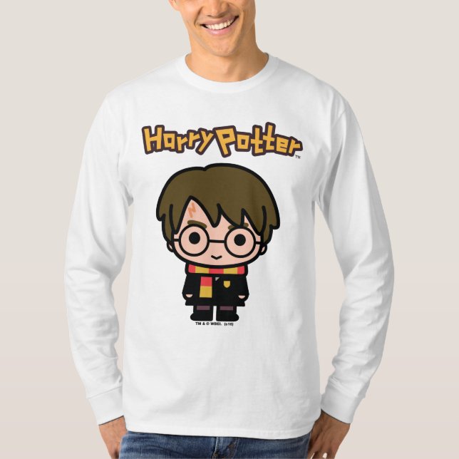 Harry Potter Cartoon Character Art T-Shirt (Front)