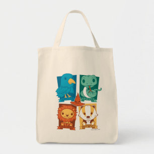HARRY POTTER™   CARTOON HOGWARTS™ HOUSES TOTE BAG
