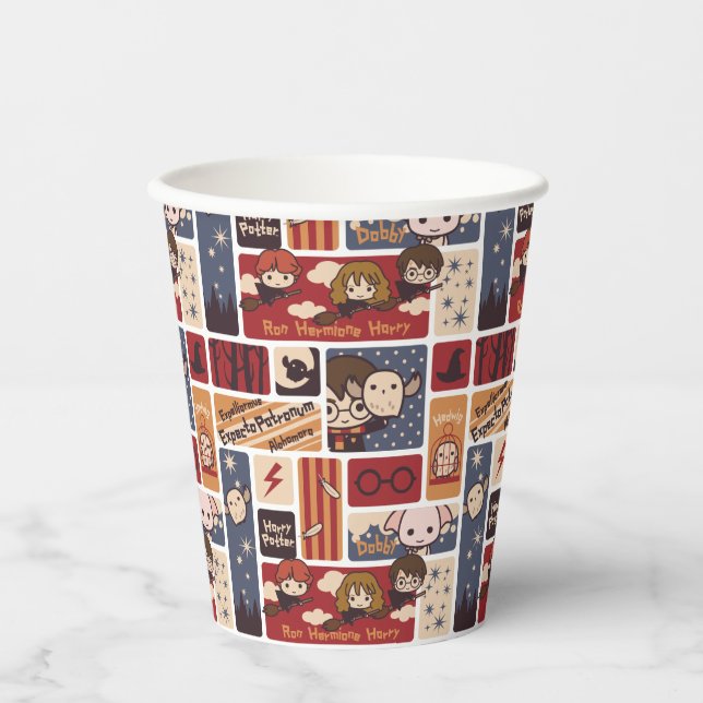 Harry Potter Cartoon Scenes Pattern Paper Cups (Front)