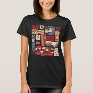 Harry Potter Cartoon Scenes Pattern T-Shirt