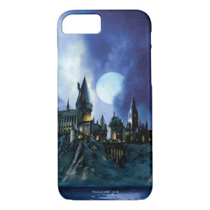 Harry Potter Castle   Hogwarts at Night iPhone 8/7 Case
