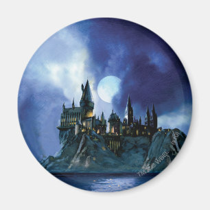 Harry Potter Castle   Hogwarts at Night Magnet
