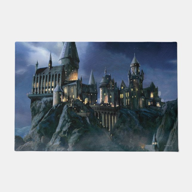 Harry Potter Castle | Moonlit Hogwarts Doormat (Front)