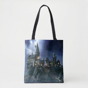 Harry Potter Castle   Moonlit Hogwarts Tote Bag