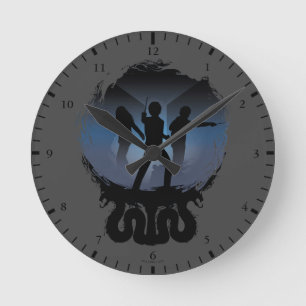 Harry Potter Chamber of Secrets Silhouette Round Clock