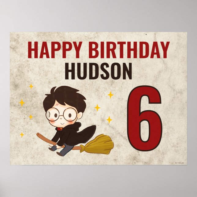 HARRY POTTER™ Character Magical Arch Birthday Poster (Front)