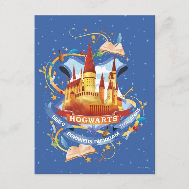Harry Potter | Charming HOGWARTS™ Castle Postcard (Front)