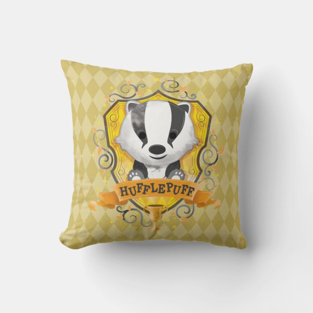 Harry Potter | Charming HUFFLEPUFF™ Crest Cushion (Front)