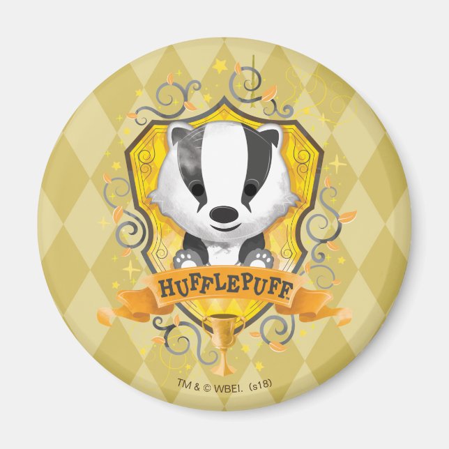 Harry Potter | Charming HUFFLEPUFF™ Crest Magnet (Front)