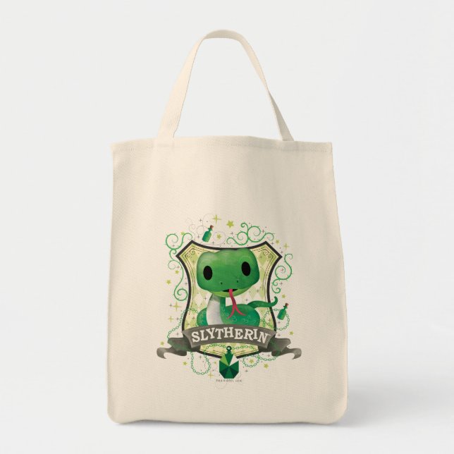 Harry Potter | Charming SLYTHERIN™ Crest Tote Bag (Front)