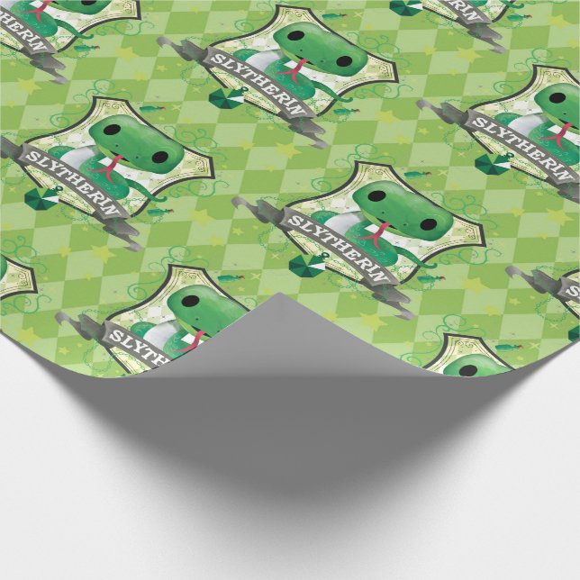 Harry Potter | Charming SLYTHERIN™ Crest Wrapping Paper (Corner)