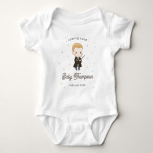 Harry Potter Chibi Draco Malfoy Wizard Baby Shower Bodysuit