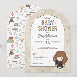 Harry Potter Chibi Hermione Wizard Baby Shower Invitation