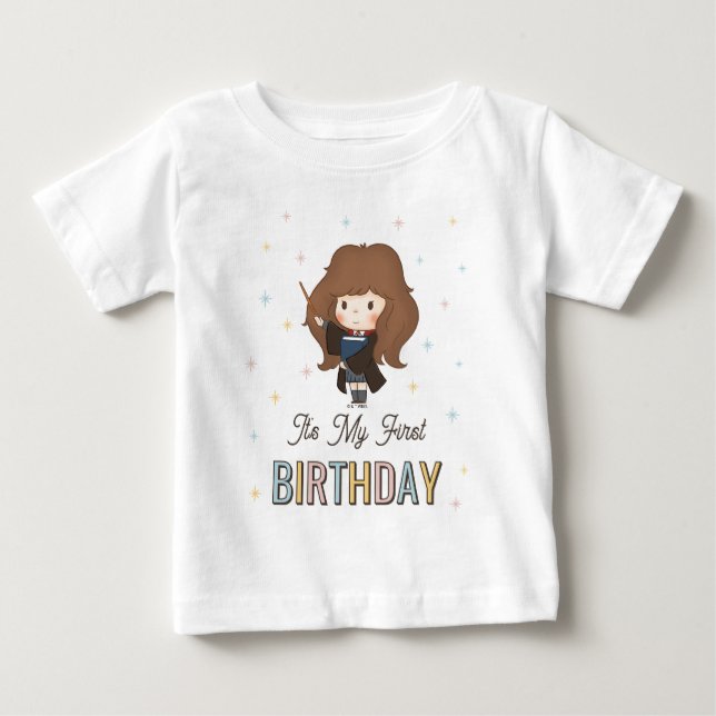 Harry Potter Chibi Hermione Wizard Birthday Baby T-Shirt (Front)