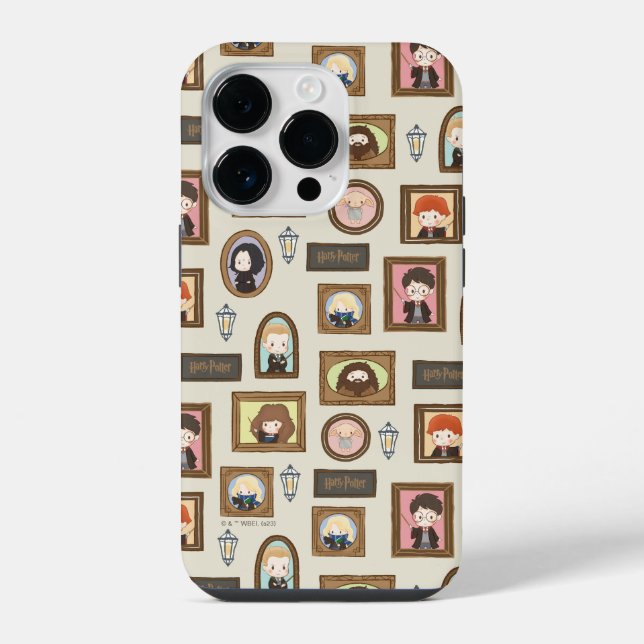 HARRY POTTER™ Chibi Picture Frame Pattern iPhone Case (Back)