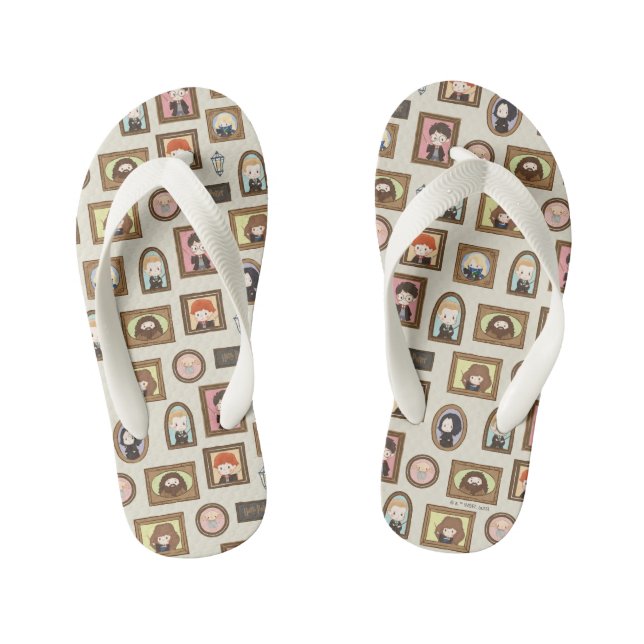 HARRY POTTER™ Chibi Picture Frame Pattern Kid's Thongs (Footbed)