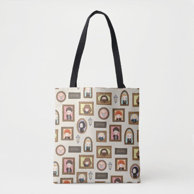 HARRY POTTER™ Chibi Picture Frame Pattern Tote Bag (Front)