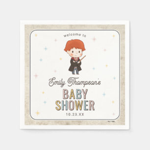 Harry Potter Chibi Ron Weasley Wizard Baby Shower Napkin