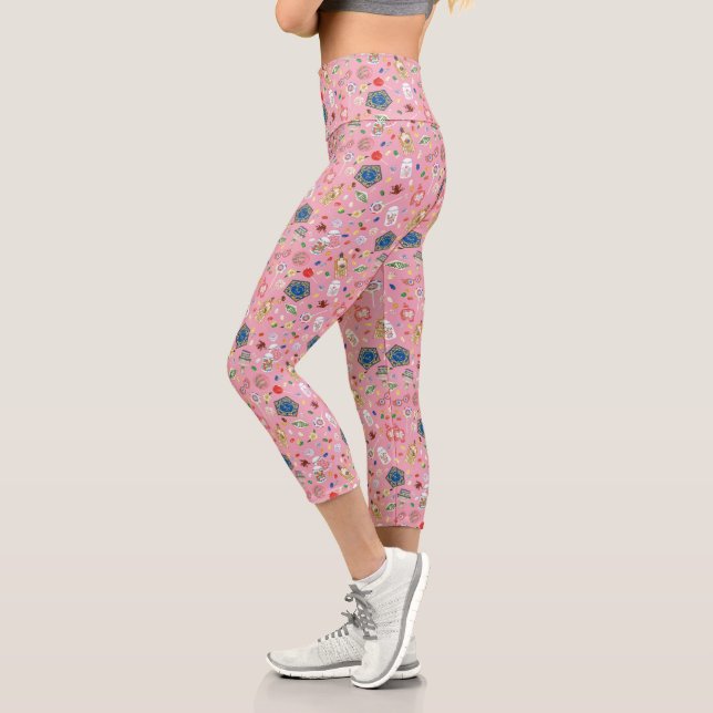 HARRY POTTER™ | Chocolate Frogs & Candy Pattern Capri Leggings (Left)