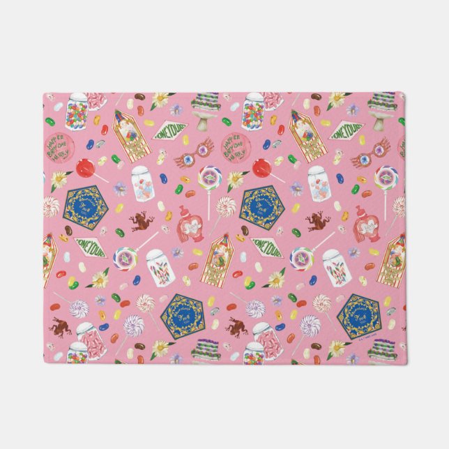 HARRY POTTER™ | Chocolate Frogs & Candy Pattern Doormat (Front)