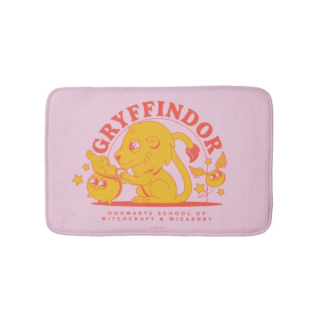 HARRY POTTER™ | Cute GRYFFINDOR™ Hogwarts School Bath Mat (Front)