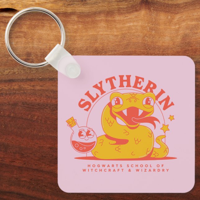 HARRY POTTER™ | Cute SLYTHERIN™ Hogwarts School Key Ring (Front)
