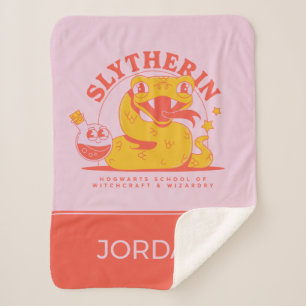 HARRY POTTER™ Cute SLYTHERIN™ Hogwarts School Sherpa Blanket