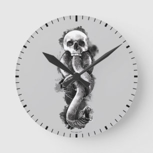 Harry Potter   Dark Mark Watercolor Round Clock
