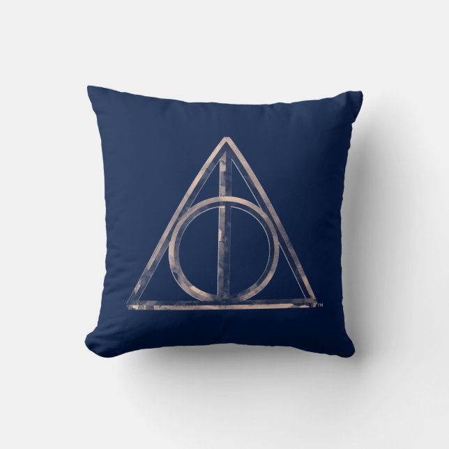 Harry Potter | Deathly Hallows Watercolor Cushion (Front)