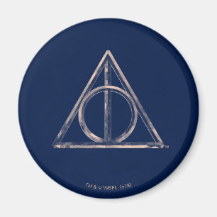 Harry Potter   Deathly Hallows Watercolor Magnet
