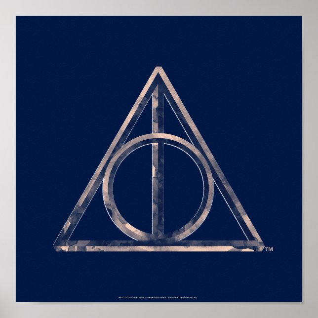 Harry Potter | Deathly Hallows Watercolor Poster (Front)