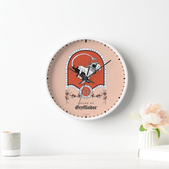HARRY POTTER™ | Delicate Sketch GRYFFINDOR™ Crest Clock (Home)