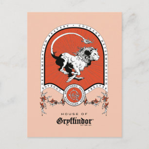HARRY POTTER™ Delicate Sketch GRYFFINDOR™ Crest Postcard