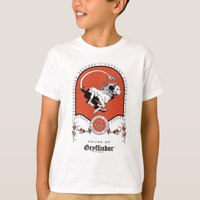 HARRY POTTER™ | Delicate Sketch GRYFFINDOR™ Crest T-Shirt (Front)