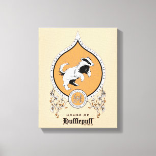 HARRY POTTER™ Delicate Sketch HUFFLEPUFF™ Crest Canvas Print