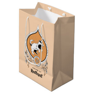 HARRY POTTER™   Delicate Sketch HUFFLEPUFF™ Crest Medium Gift Bag