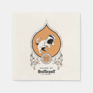 HARRY POTTER™   Delicate Sketch HUFFLEPUFF™ Crest Napkin