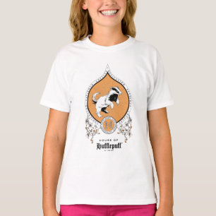 HARRY POTTER™   Delicate Sketch HUFFLEPUFF™ Crest T-Shirt