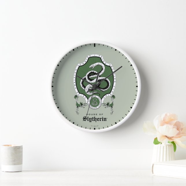 HARRY POTTER™ | Delicate Sketch SLYTHERIN™ Crest Clock (Home)