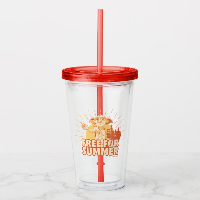 HARRY POTTER™ | Dobby Free For Summer Acrylic Tumbler (Front)