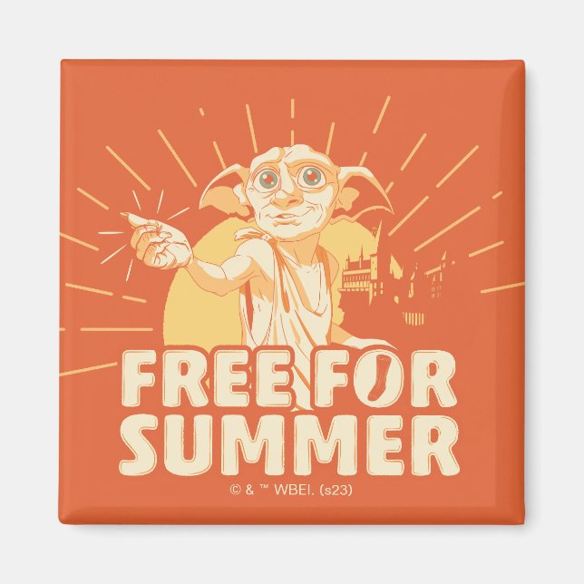 HARRY POTTER™ | Dobby Free For Summer Magnet (Front)