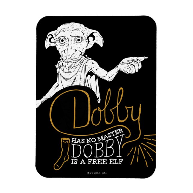 Harry Potter | Dobby Has No Master Magnet (Vertical)