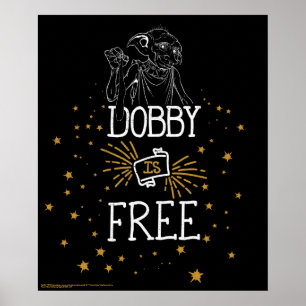 Harry Potter   Dobby Is Free Poster