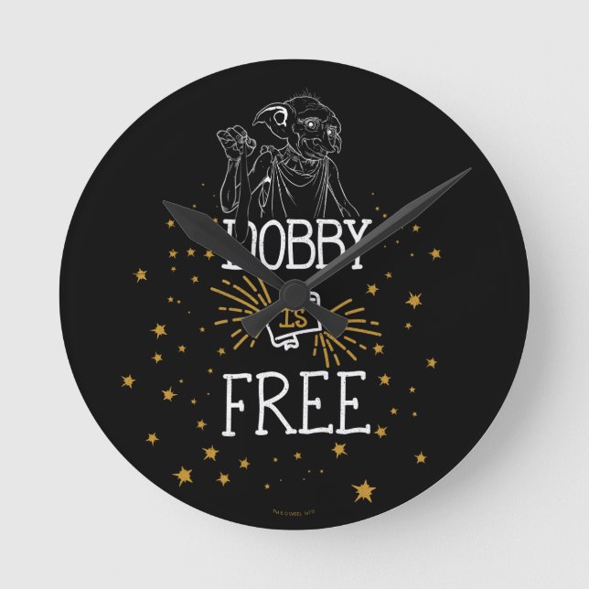 Harry Potter | Dobby Is Free Round Clock (Front)